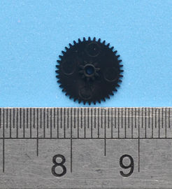 Engrenagens de superfície de lustro do diâmetro 1cm da engrenagem plástica que molda no preto